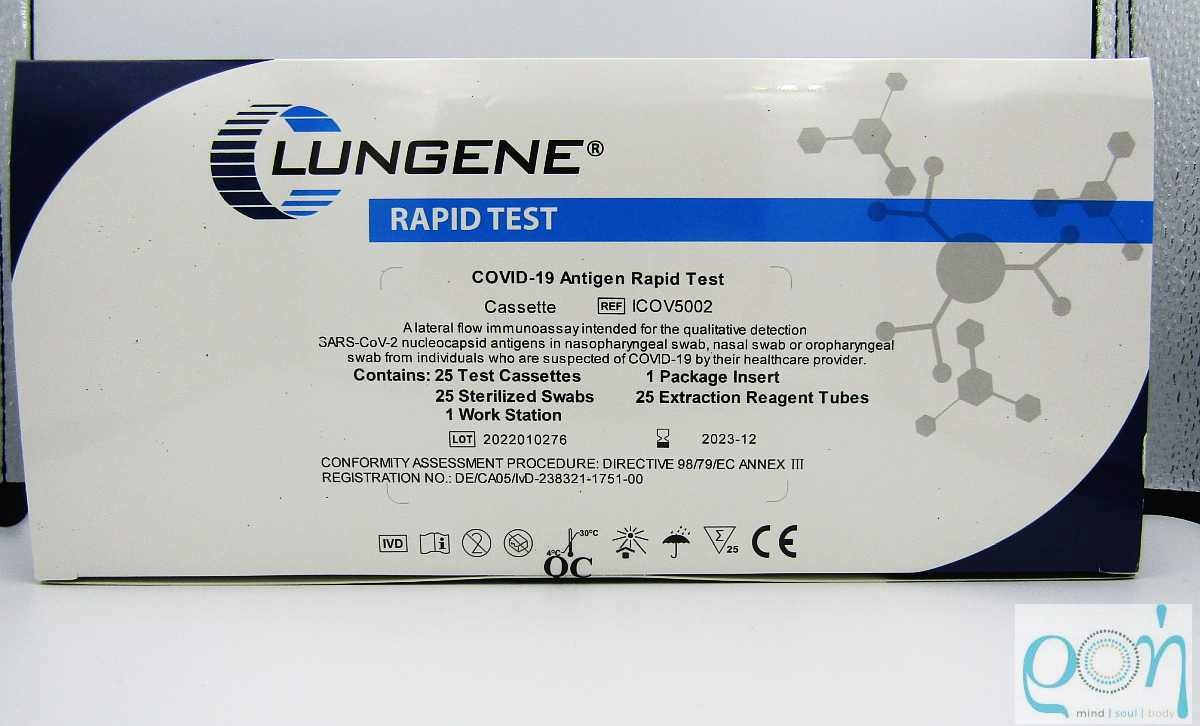 Clungene Covid-19 Rapid Test Διαγνωστικό Τεστ Ταχείας Ανίχνευσης Αντιγόνων με Δείγμα Σάλιου & Ρινικό 25τμχ