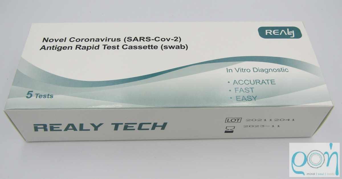 Realy Novel Coronavirus SARS-Cov-2 Antigen Rapid Test (Σετ  5τεμαχ). Διαγνωστικό Τεστ Ταχείας Ανίχνευσης Αντιγόνων με Ρινικό Δείγμα