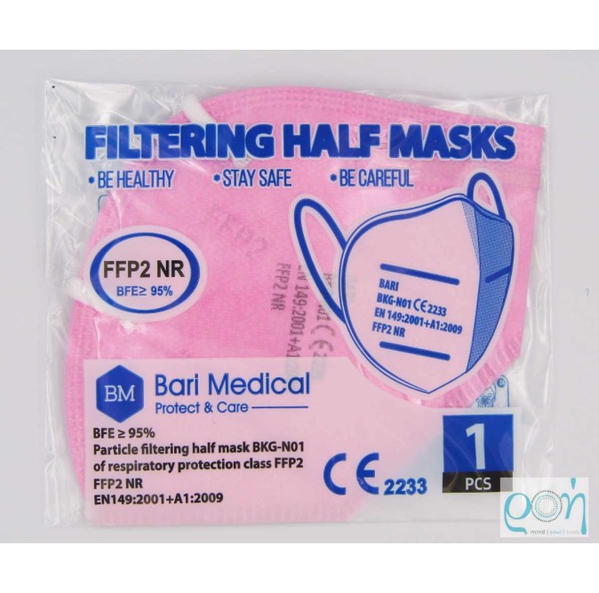 Μάσκες FFP2 Bari Ροζ