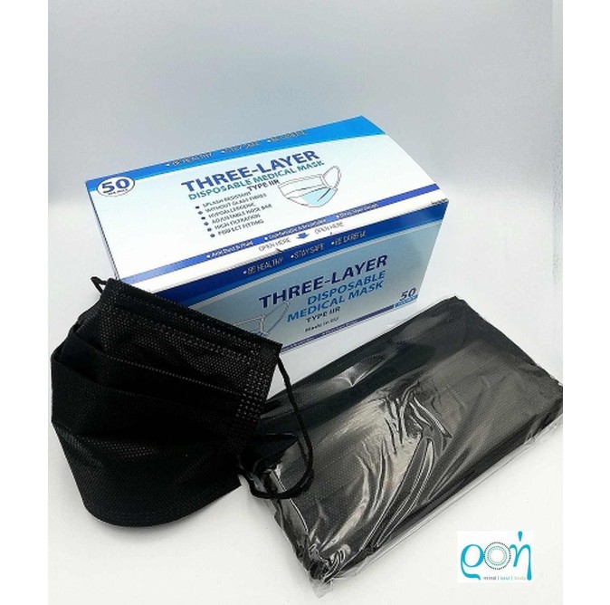 Indigo Blue Ιατρική Μάσκα, Type IIR, Bari, Κουτί 50 τεμ., σε συσκευασία 5 x 10 τεμ.